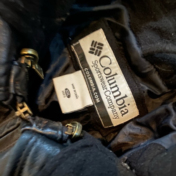 Columbia Men’s Size XXL Black Leather Jacket Full Zip - Picture 3 of 7